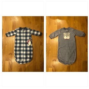 Two Carter’s Baby Boy Sleep Sacks 0-9 months